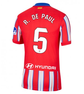 Atletico Madrid Rodrigo De Paul #5 Primera Equipación 2024-25 Manga Corta